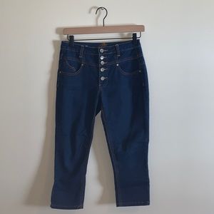4/$15 Almost Famous Dark Wash Denim Floods